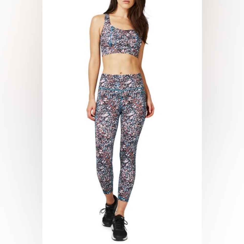 Sweaty Betty Pink Pebble Print Legging